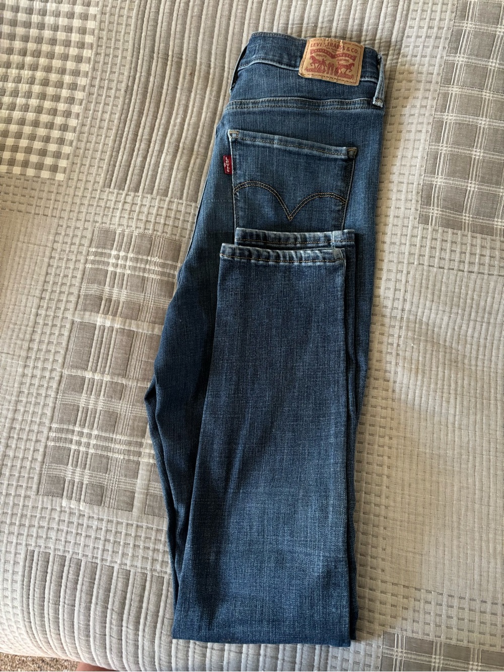 Levi's Women's Skinny Jeans in Dark Blue Wash